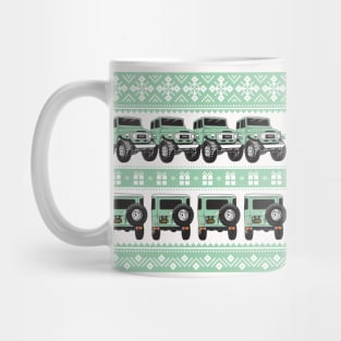 FJ40 Christmas Sweater Spring Green Mug